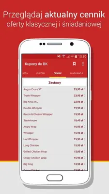 Kupony do Burger King android App screenshot 3